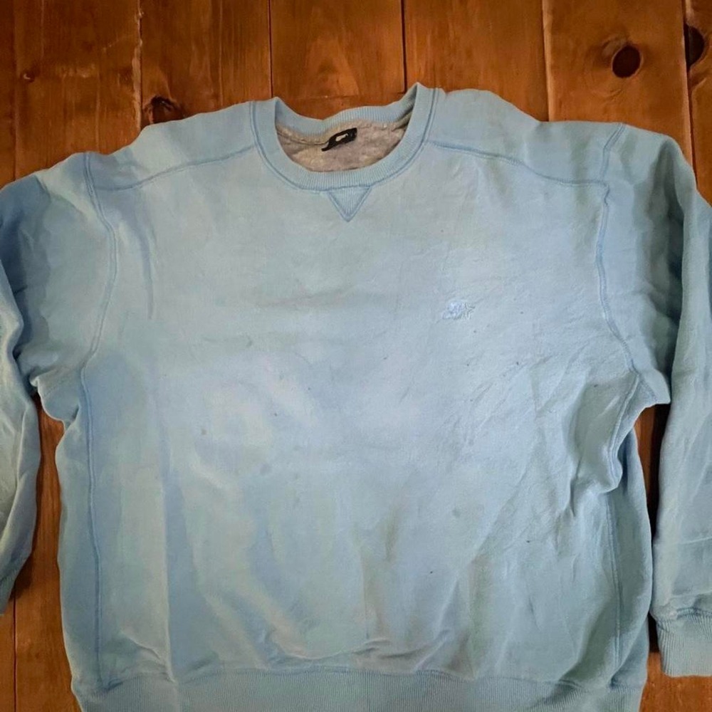 Starter Mens Light Blue Crewneck Sweatshirt XL Athletic Fleece Pullover RN70892